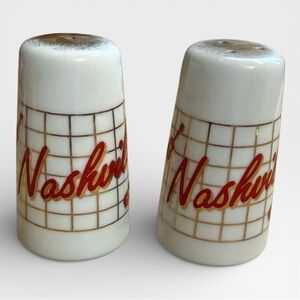 Vintage Ceramic Souvenir Salt & Pepper Shakers from Nashville, Tennessee